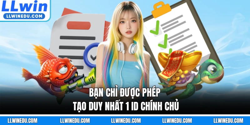 Bạn chỉ được phép tạo duy nhất 1 ID chính chủ